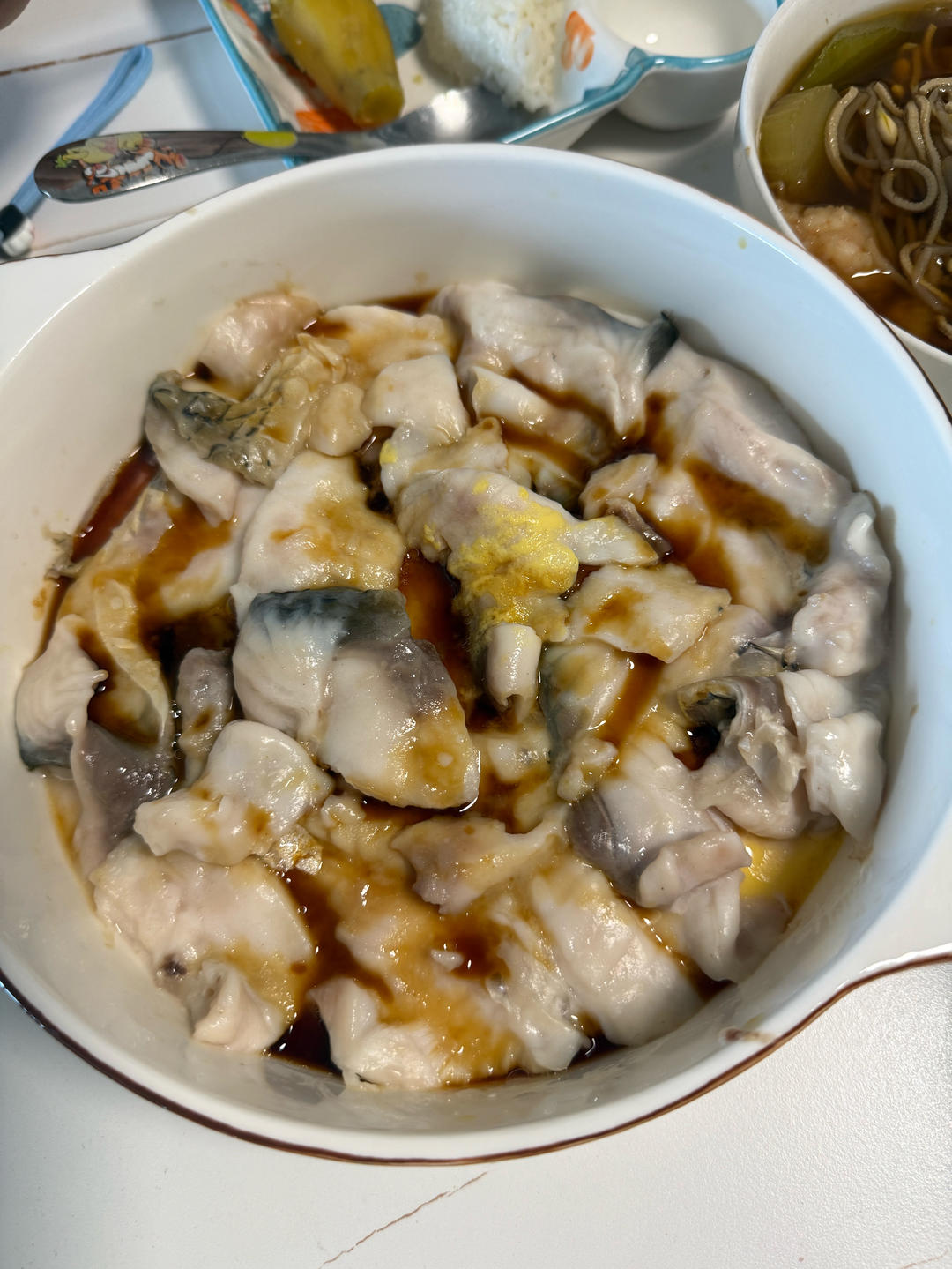 鱼片蒸水蛋