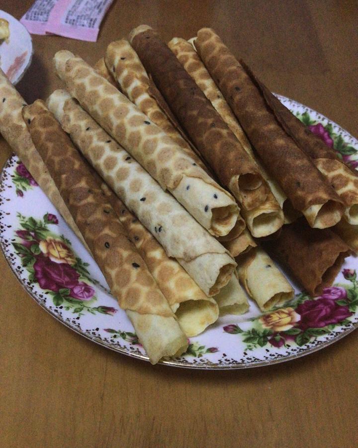 香脆可口的蛋卷卷