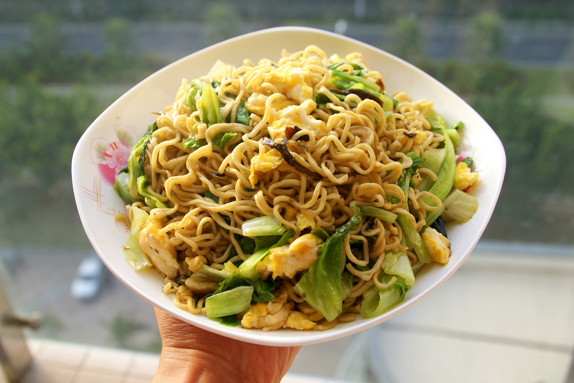 鸡蛋青菜炒面（宝宝面）
