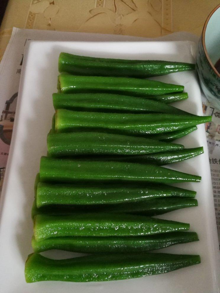 白水煮秋葵（含蘸料做法）