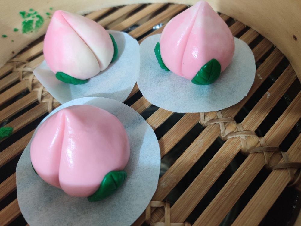 寿桃馒头（水蜜桃馒头）