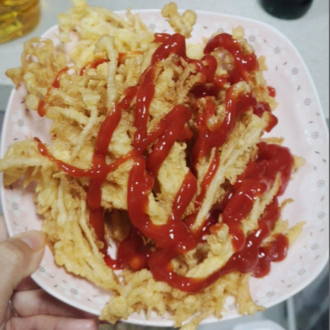 油炸椒盐金针菇