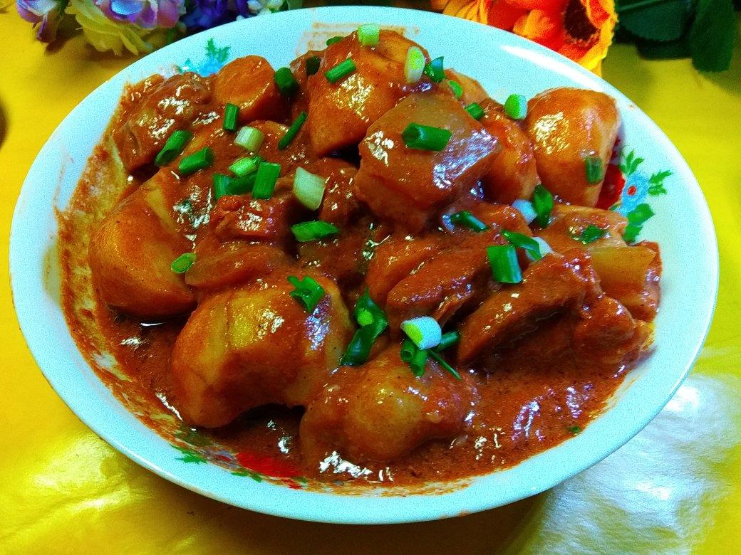 六星做的茨菰红烧肉