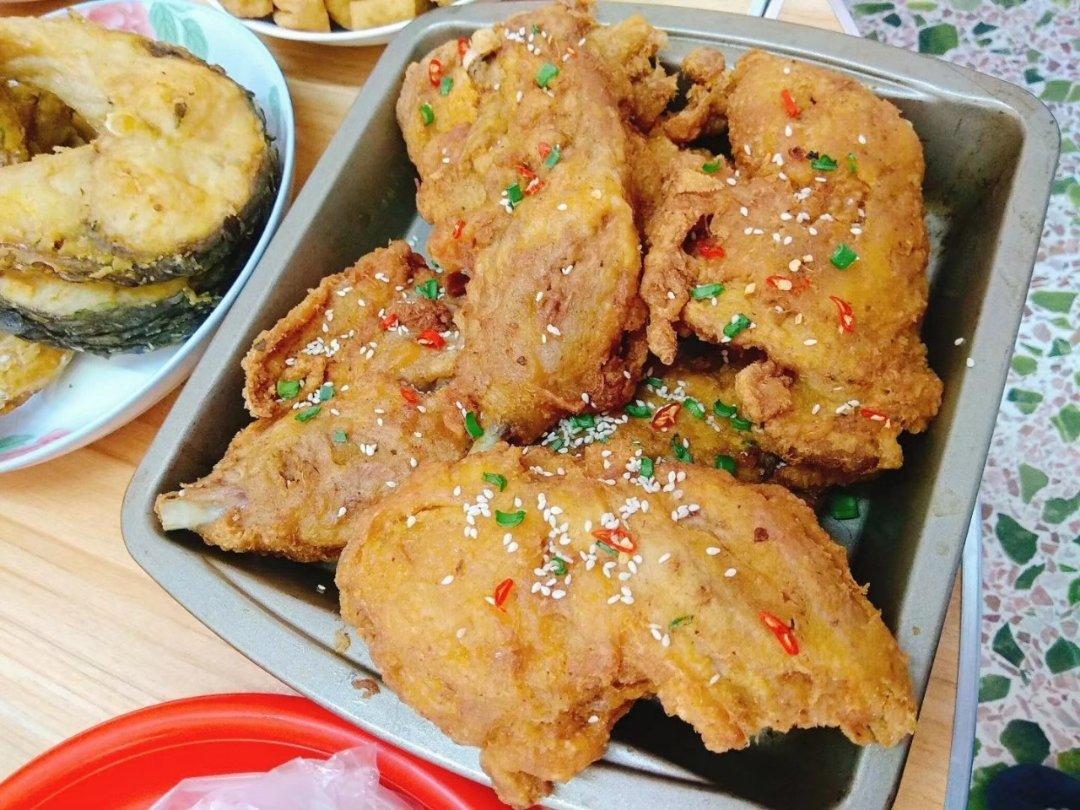 不用炸鸡粉也可以炸出酥脆炸鸡腿