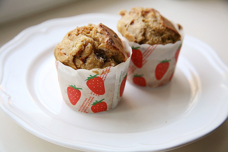 红糖全麦香蕉马芬