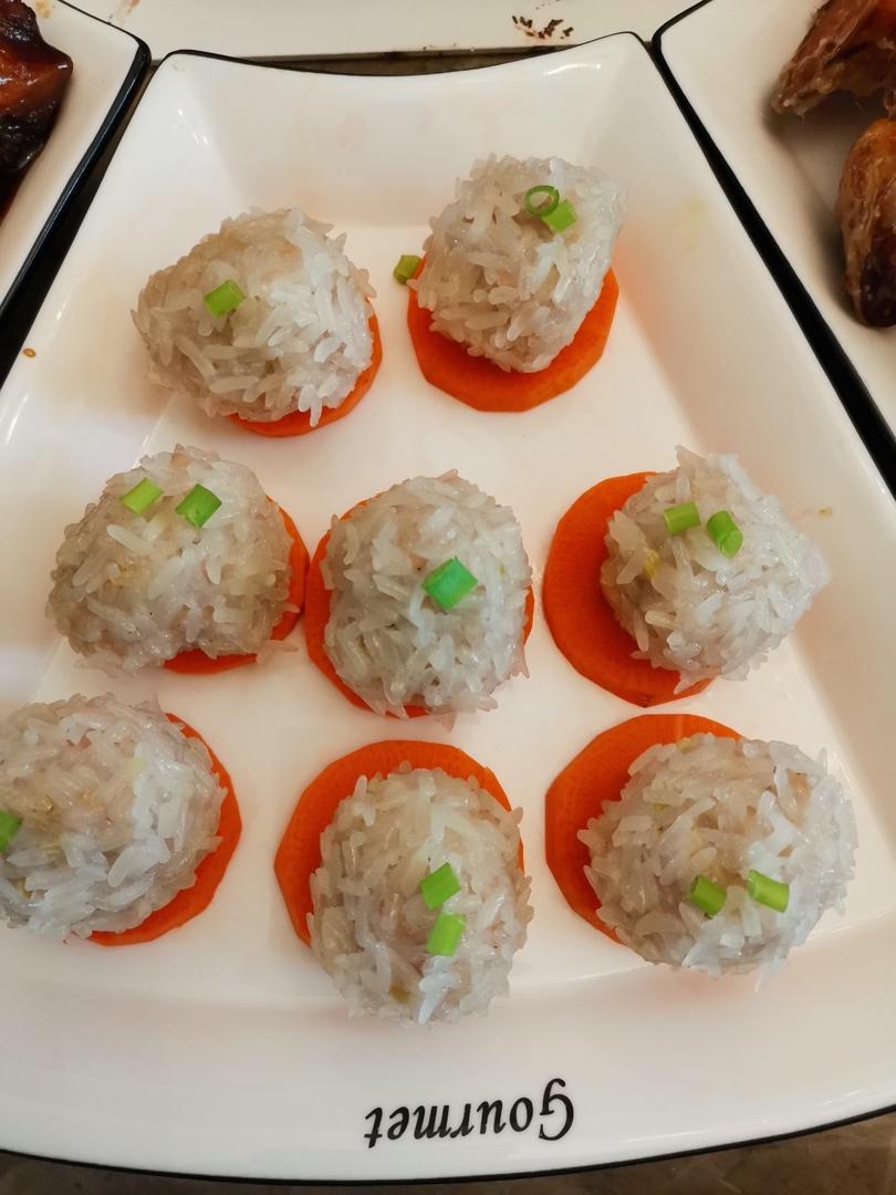 蒸珍珠丸子