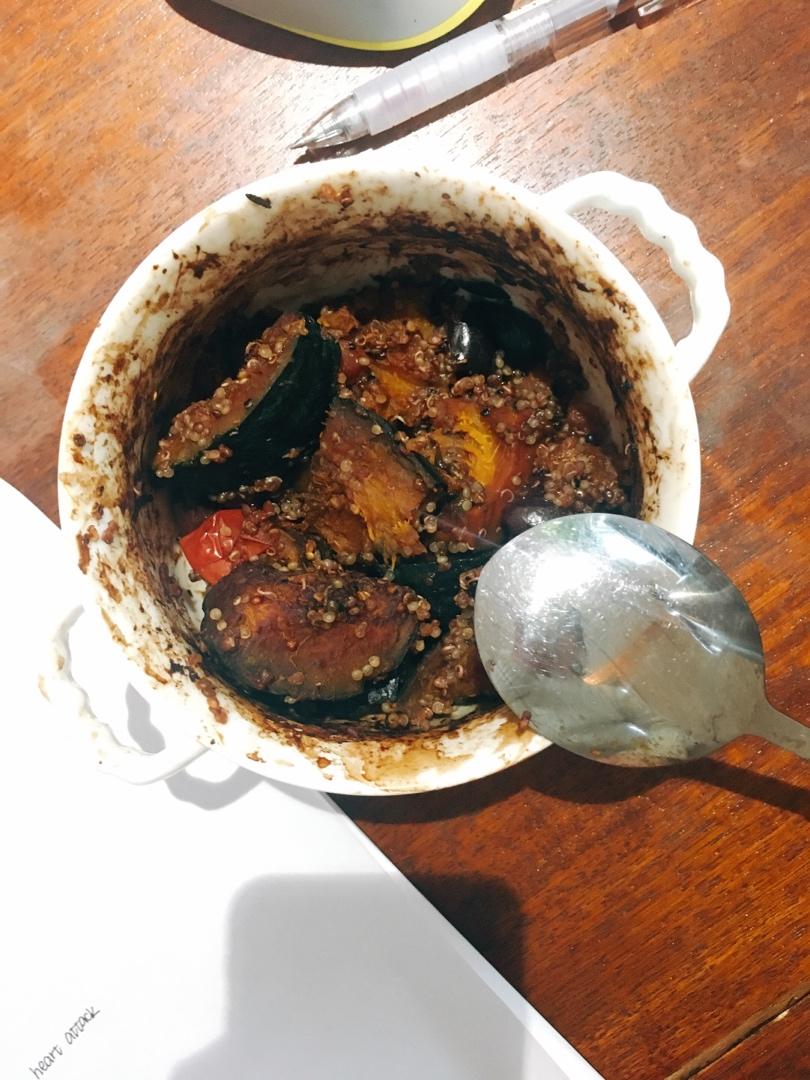 红酒无花果焗南瓜藜麦饭【健康一锅端】