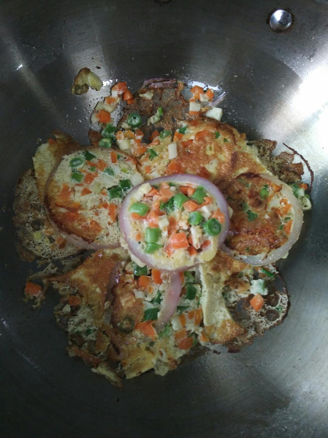 洋葱圈蛋饼