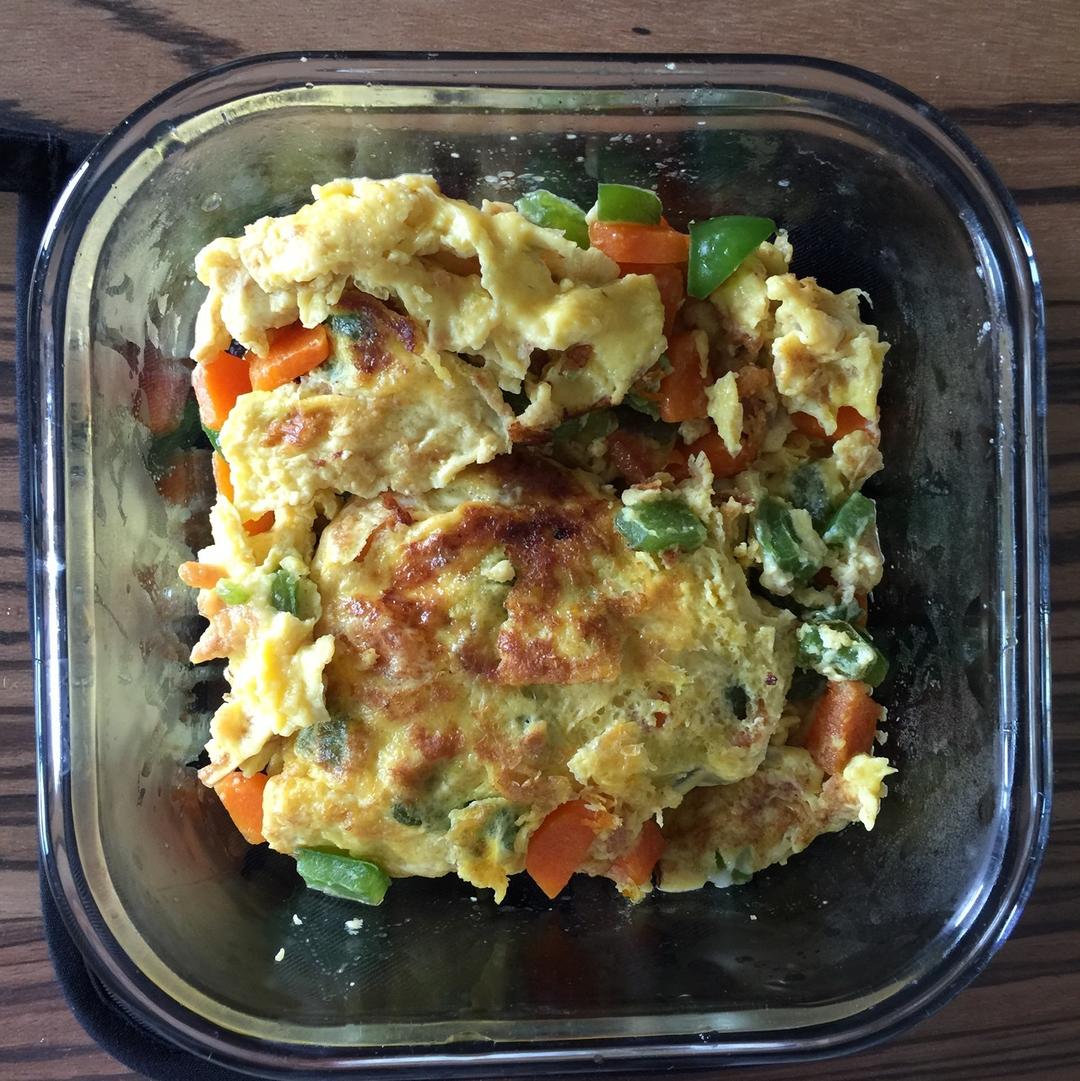 蔬菜开洋闷蛋的做法