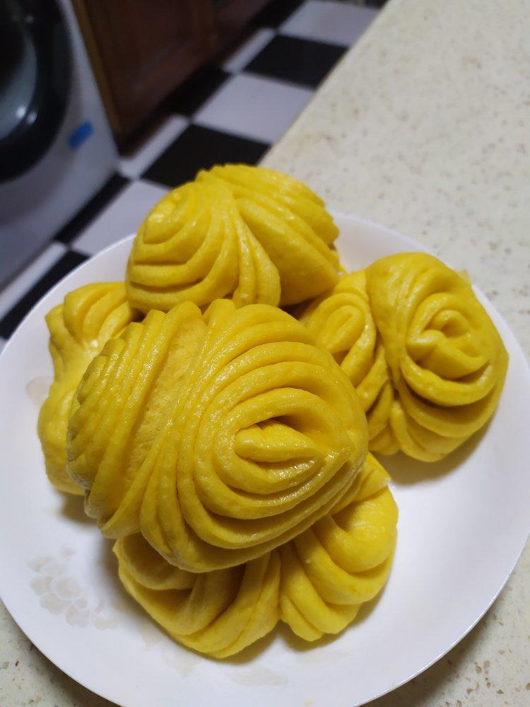南瓜花卷馒头