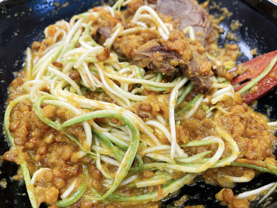 Superfood-小扁豆西葫芦面Lenti Zucchini “noodles”