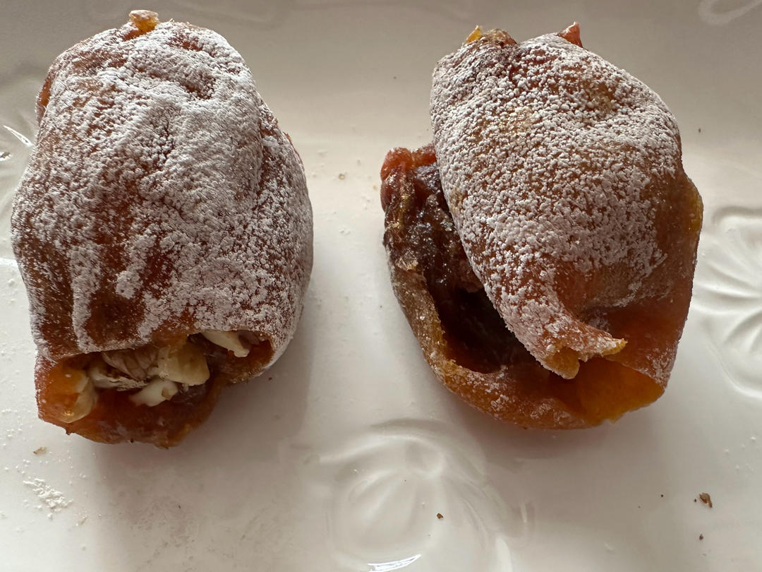 三种不同口味的柿饼卷