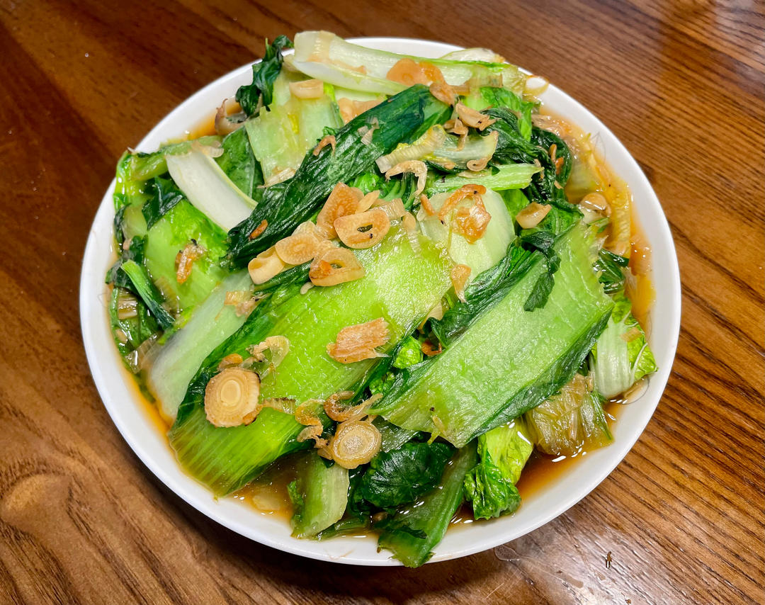 超级好吃的虾皮小白菜