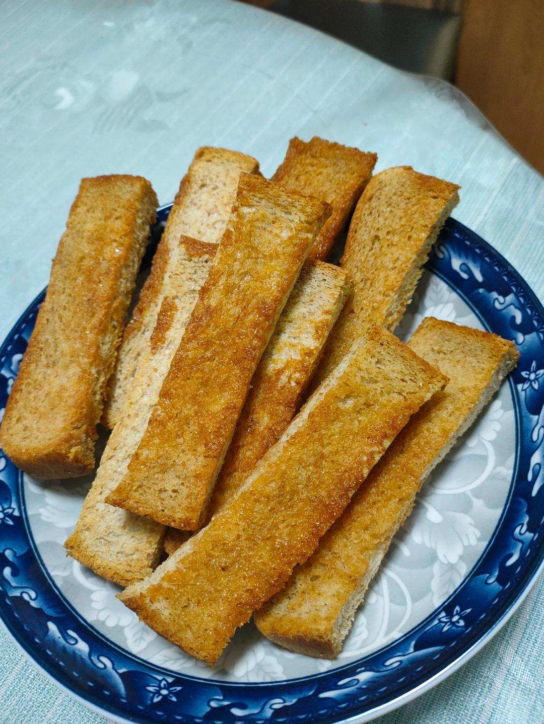 酥掉渣蜂蜜黄油吐司条