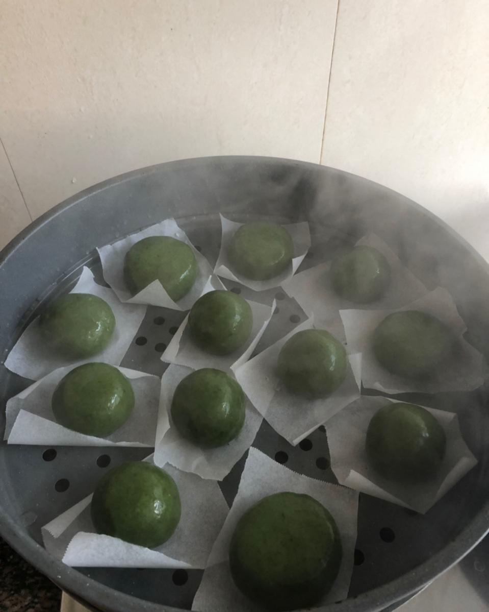 《Tinrry+》咸蛋黄肉松青团+红豆沙青团