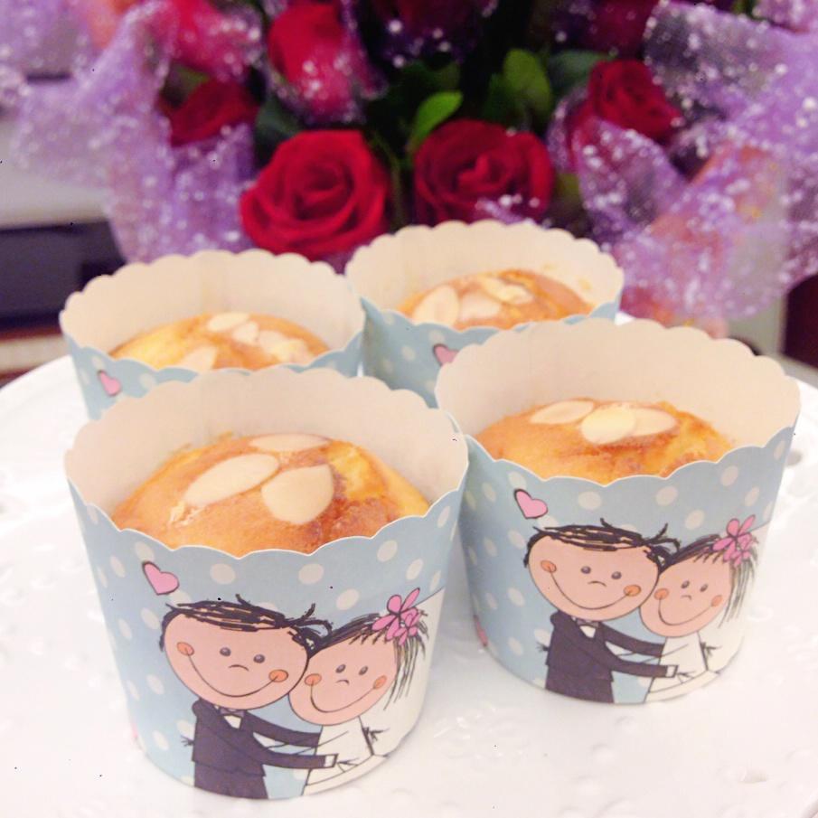 空气炸锅の纸杯蛋糕（一周年纪念日减糖特别版）