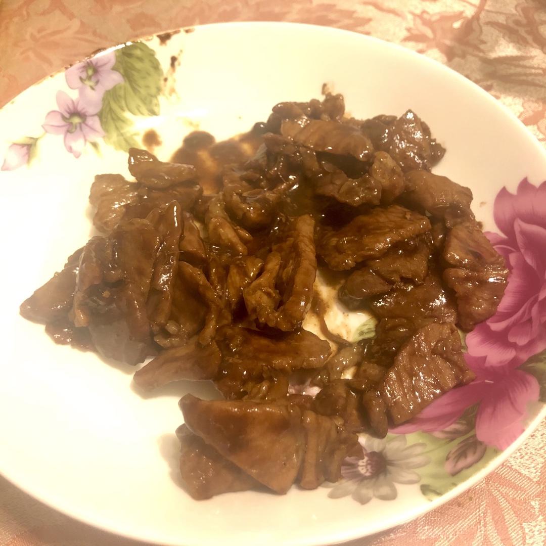 蒜苔炒肉片