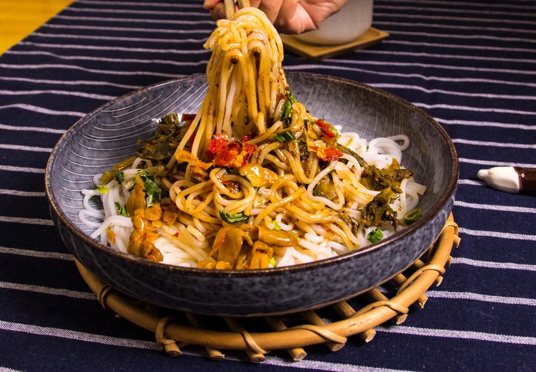 wenwens做的凉拌江西米粉舌尖上的米粉