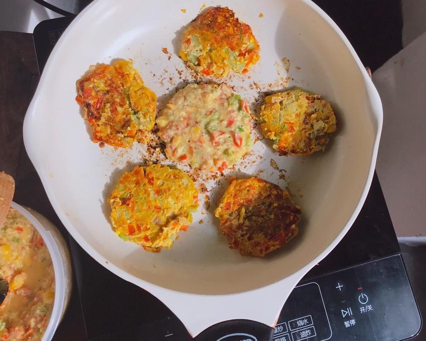 蔬菜豆腐饼【无油减脂早餐】