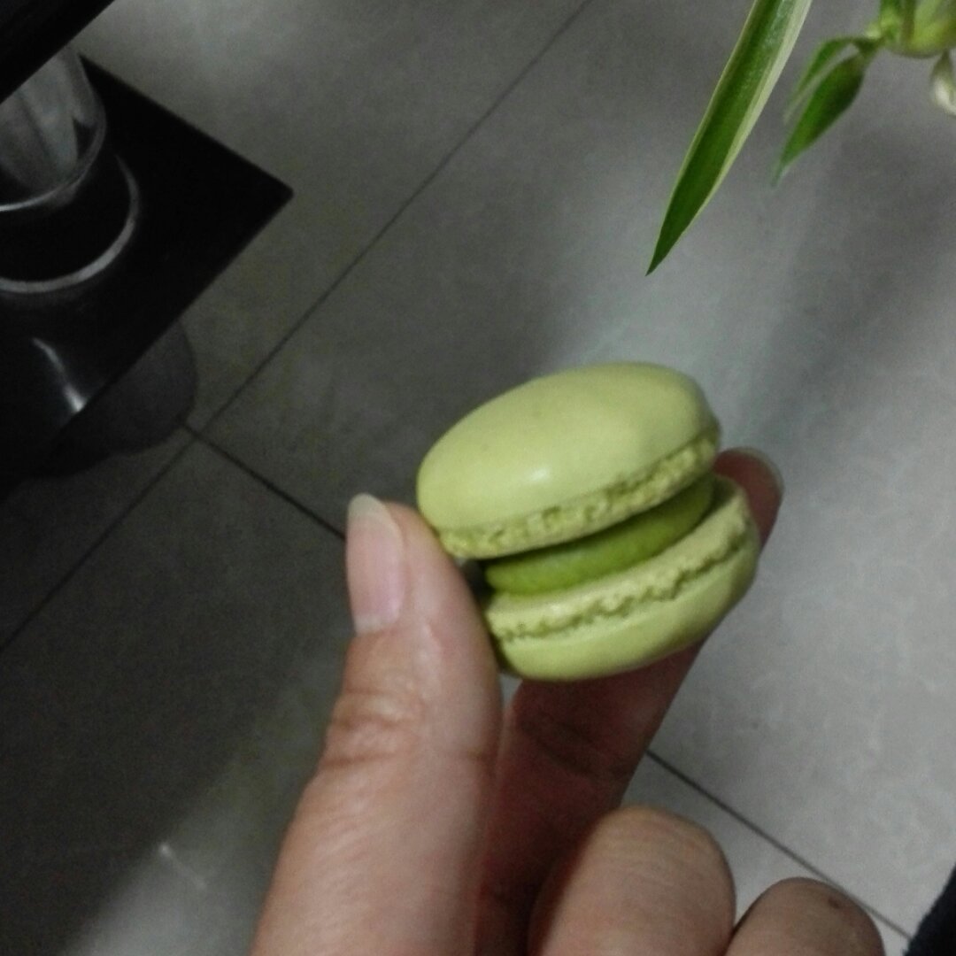 抹茶马卡龙～薄荷抹茶馅～