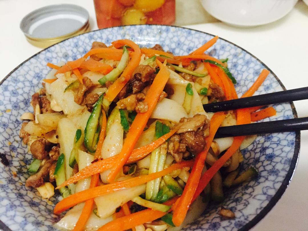 不用水洗的自制凉皮，零失败