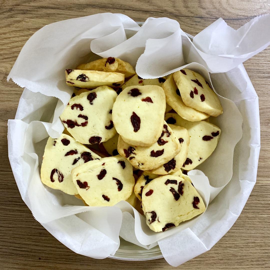 低糖少油版蔓越莓饼干