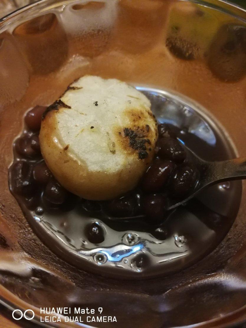 烤年糕红豆汤