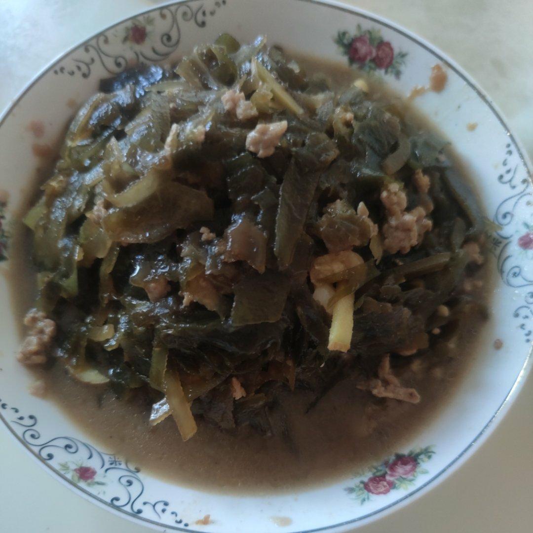 海带丝炒肉沫