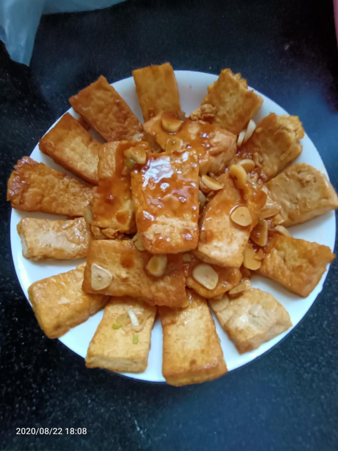 蚝油嫩豆腐