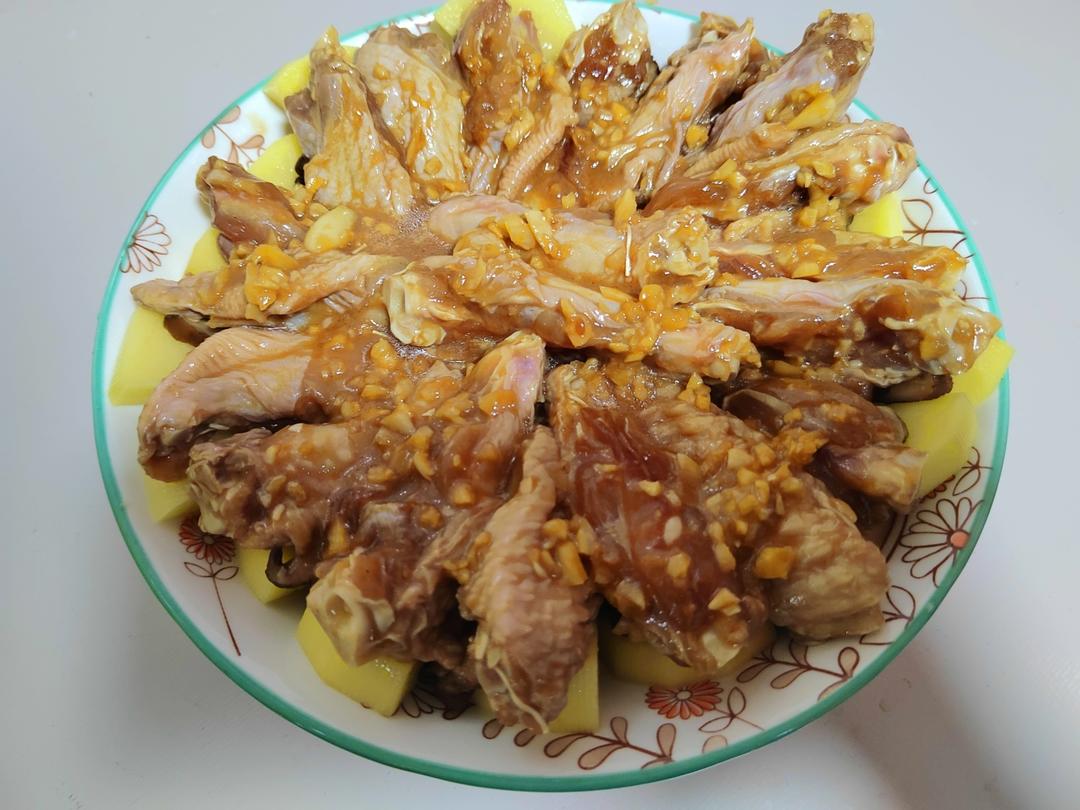 蒸菜更健康--香菇蒸鸡翅