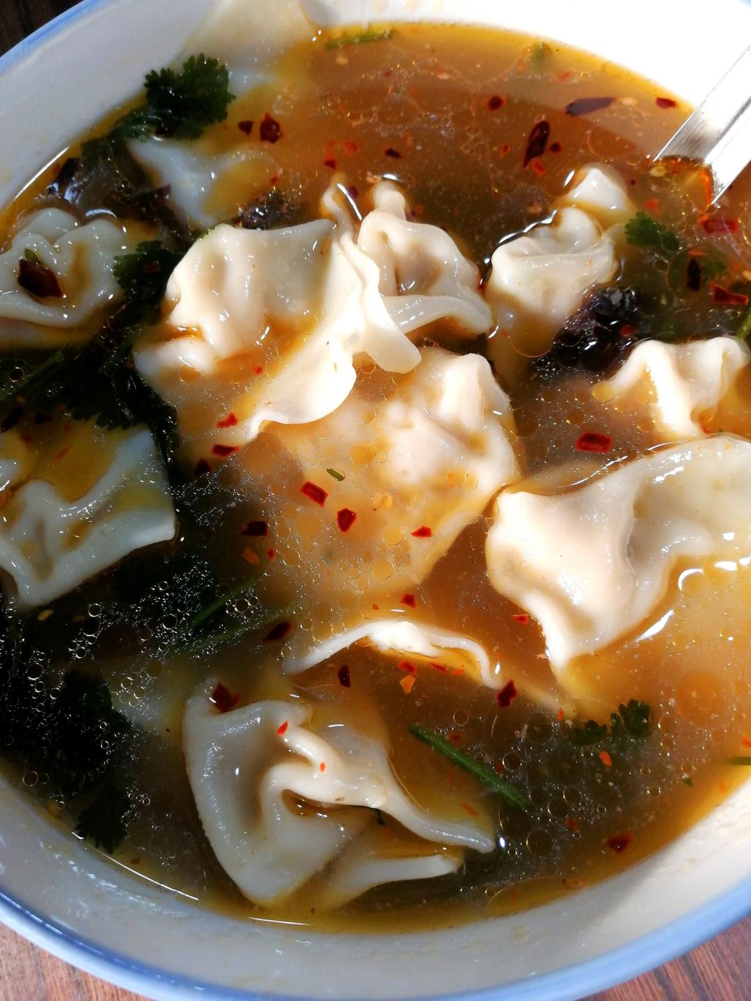 肉不柴的馄饨馅