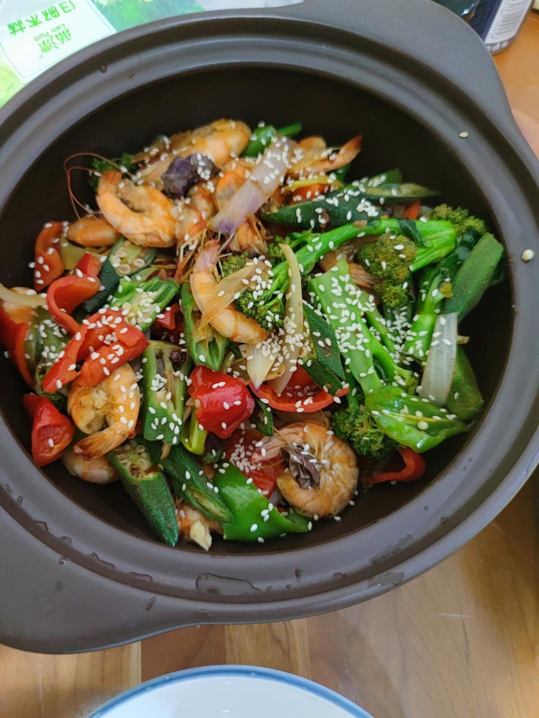 少油版干锅什锦虾