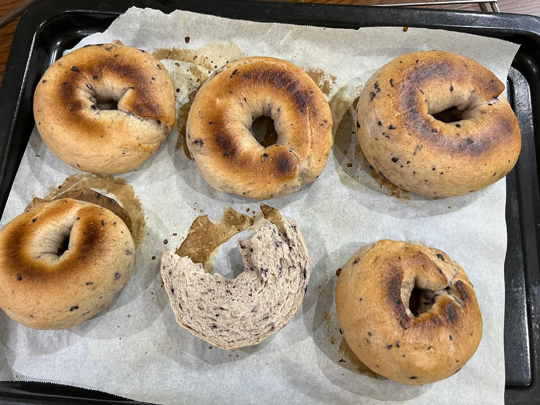 全麥藍莓貝果（無油糖）