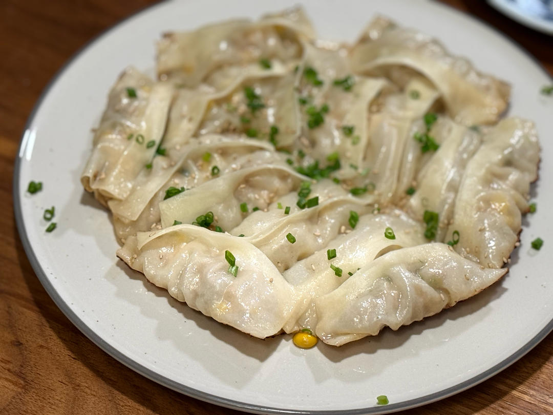 猪肉鲜虾锅贴（馄饨皮版）