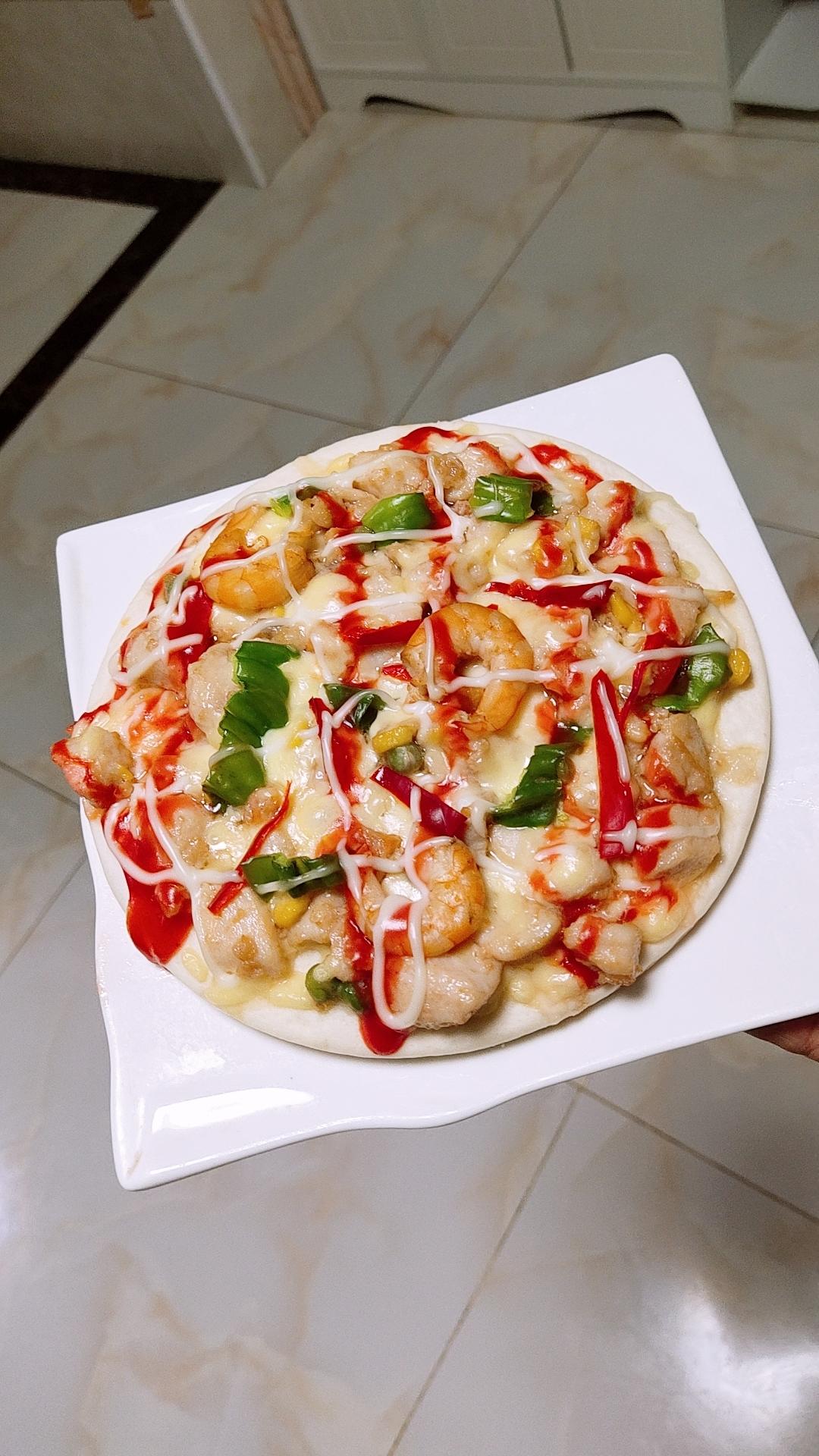 家庭版~芝士拉丝的披萨🍕的做法