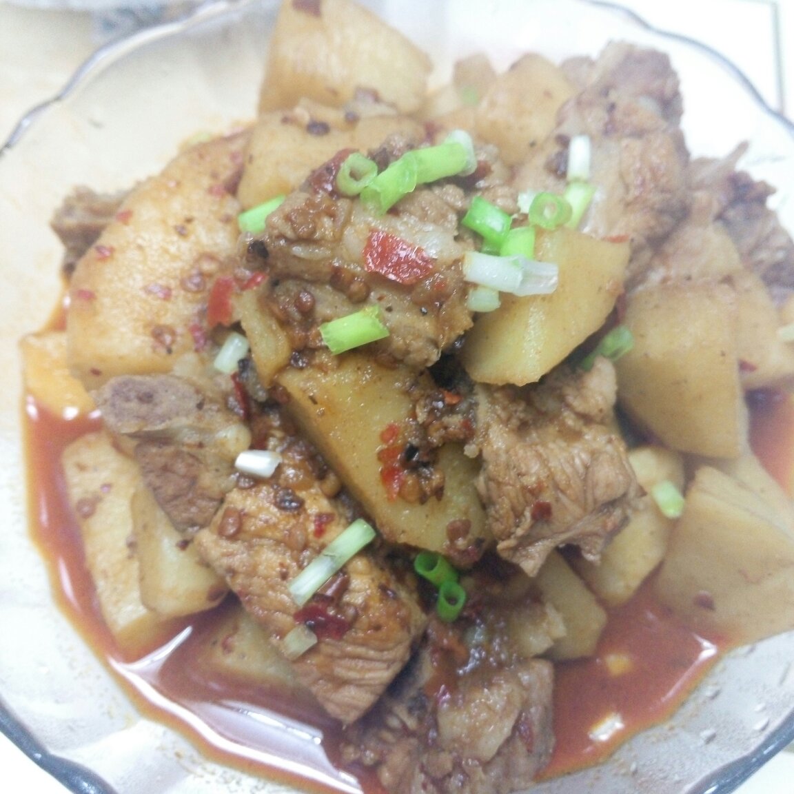 土豆烧排骨
