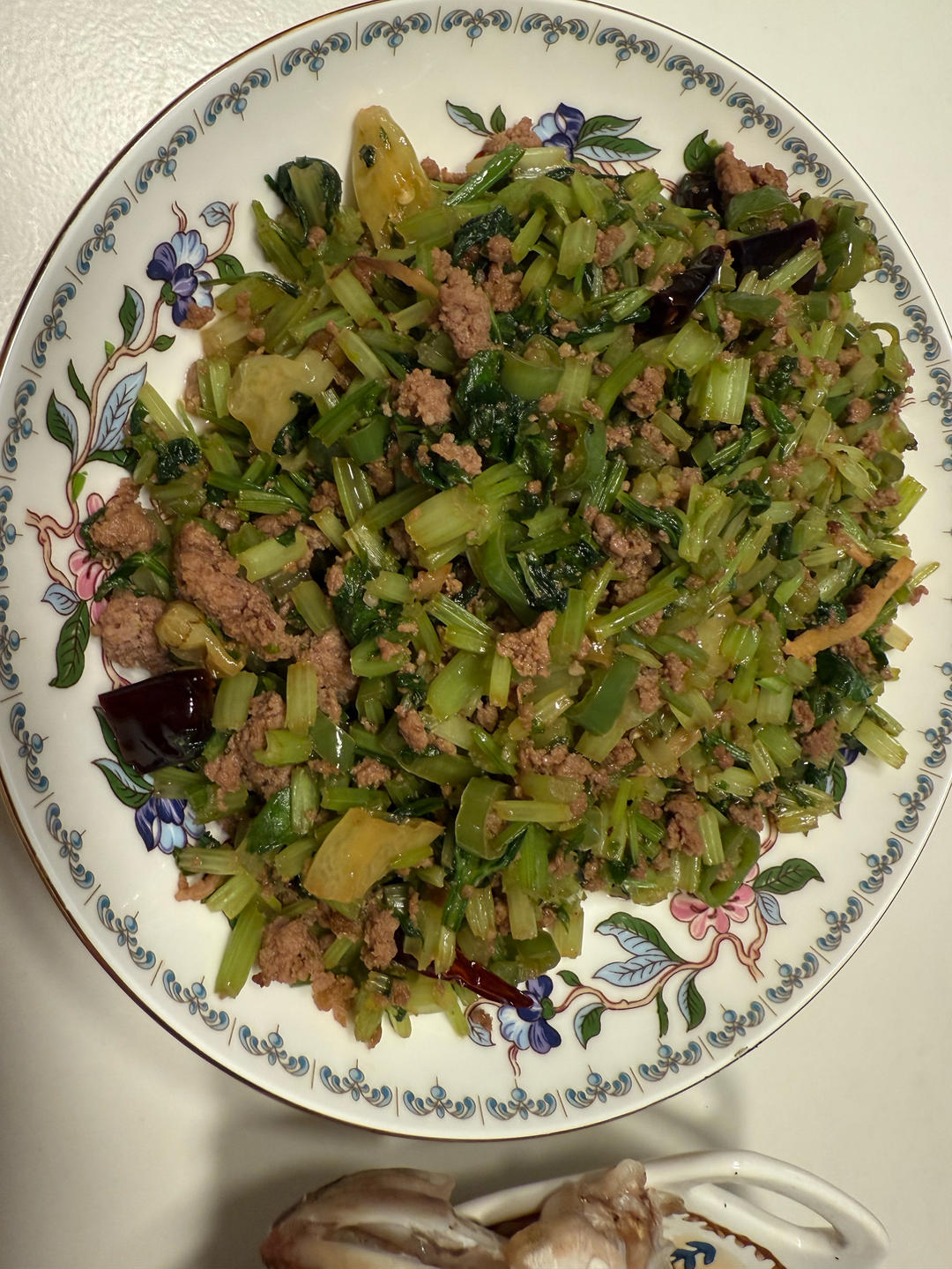 芹菜牛肉末「下饭神器」