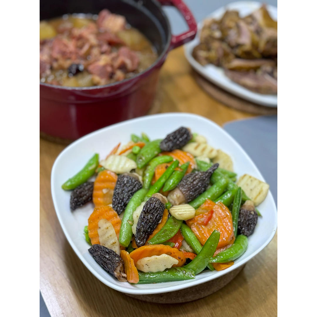 羊肚菌酿虾滑