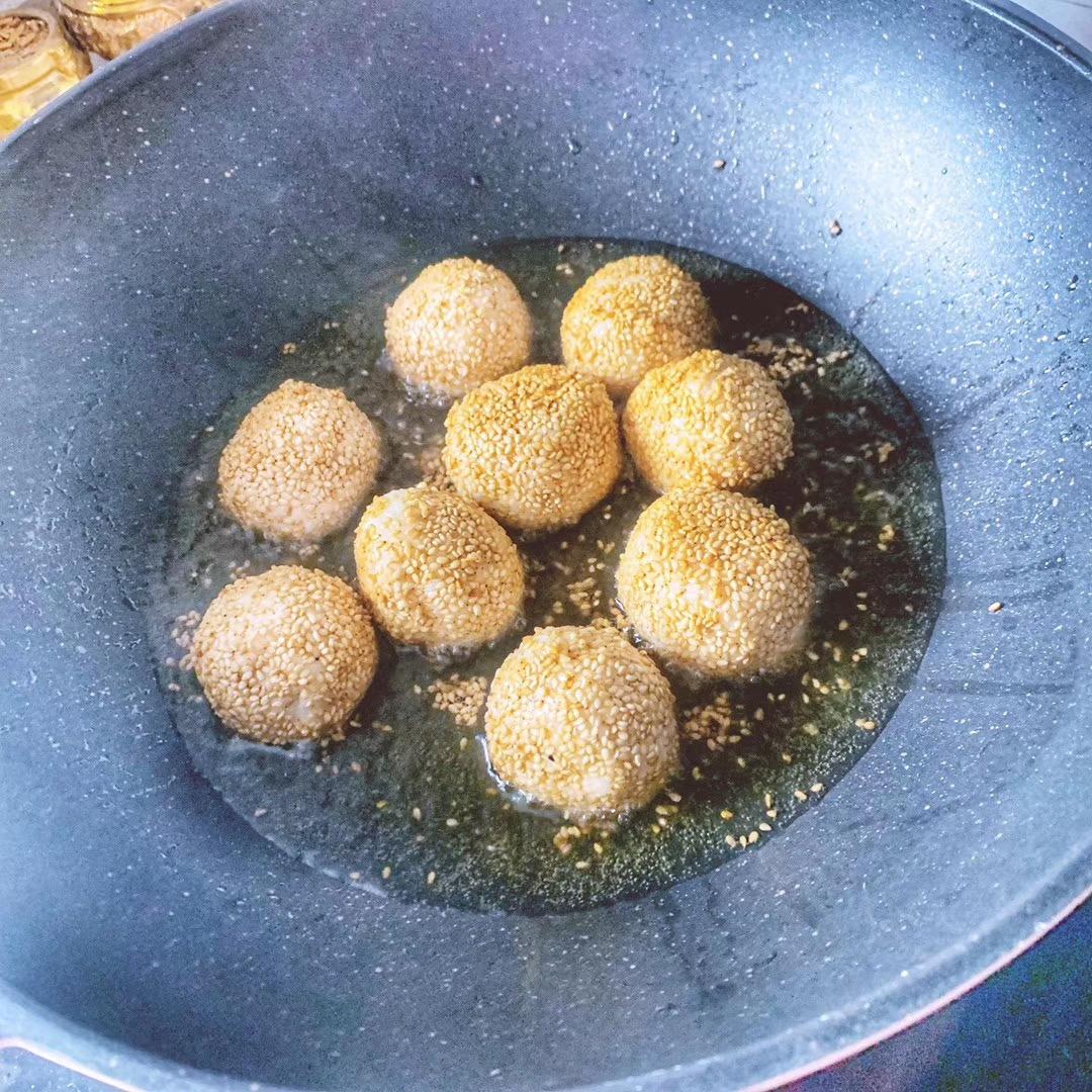 豆沙麻团