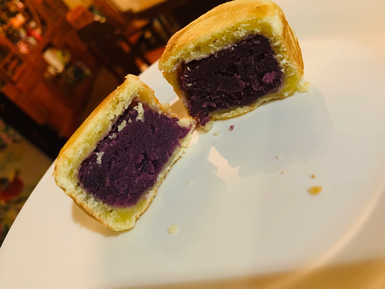 【爆浆紫薯仙豆糕】