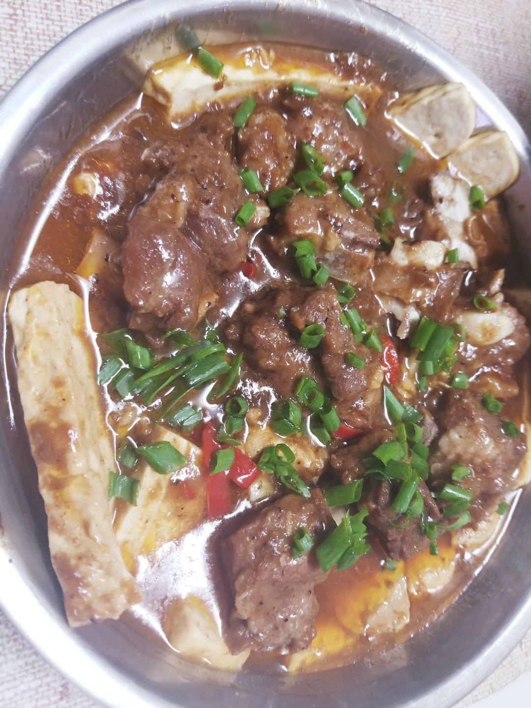 排骨蒸豆腐