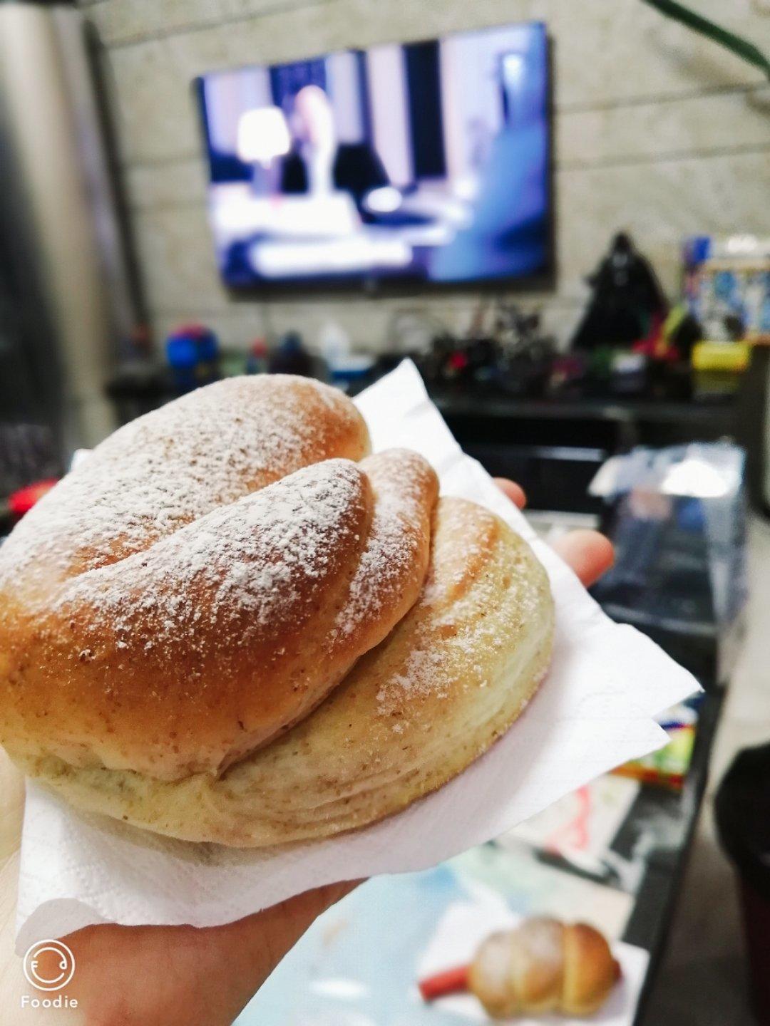 全麦牛奶蜜豆软欧