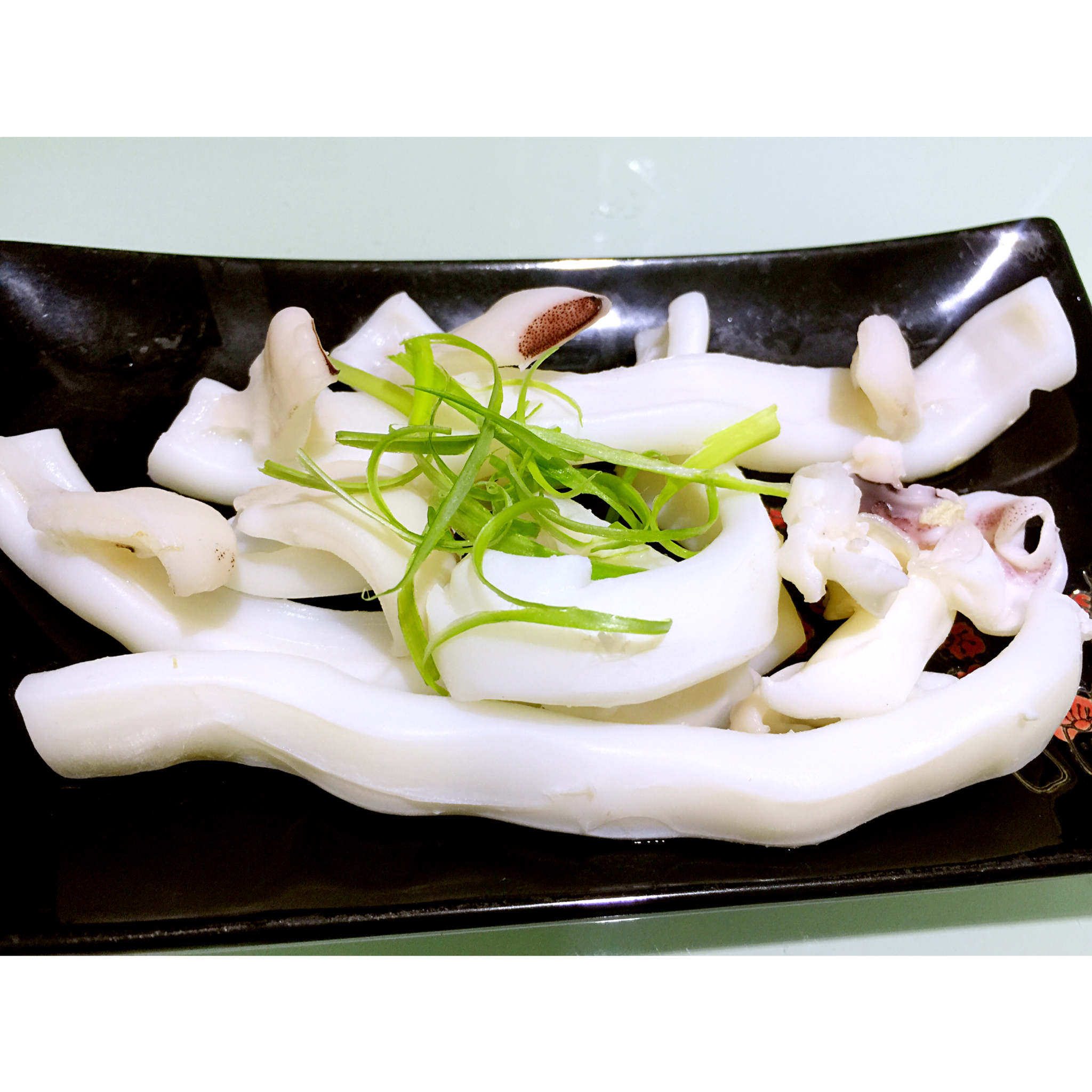 爱仔仔爱爸爸做的白灼笔管鱼