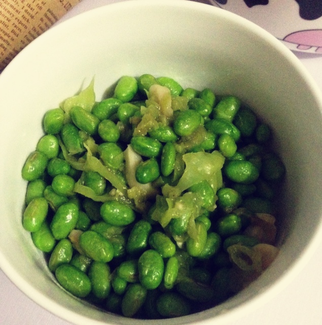 清炒毛豆