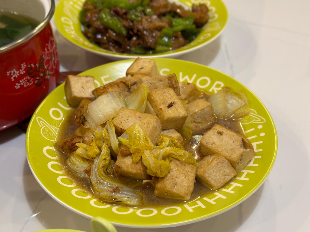 娃娃菜炖豆腐