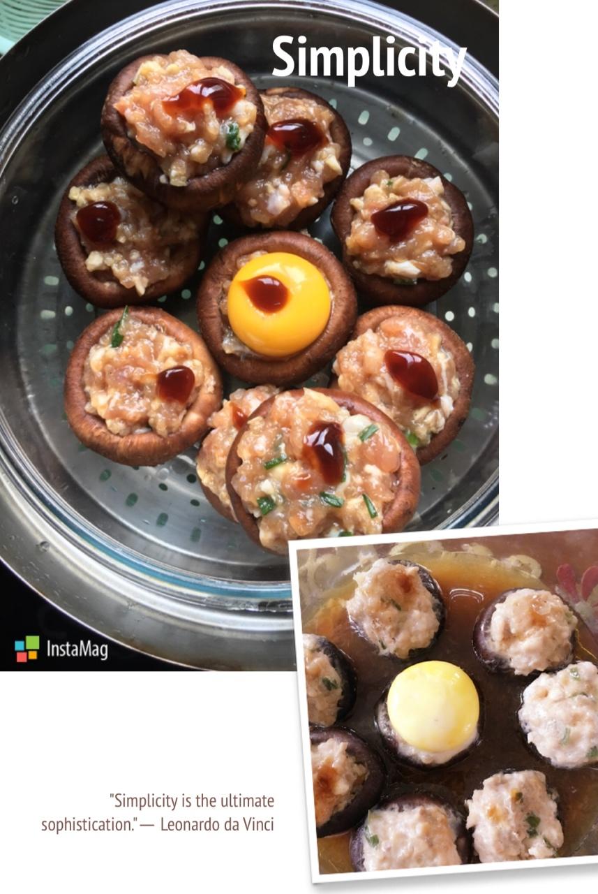 香菇蒸肉沫