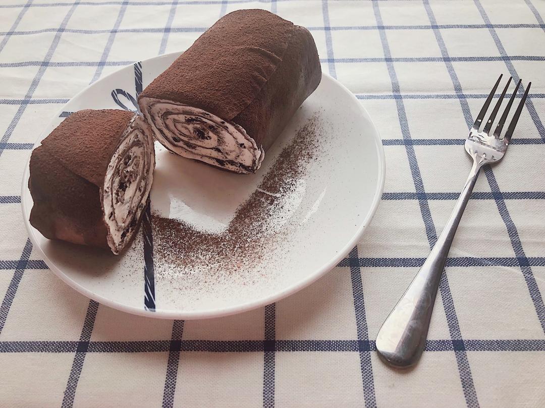 网红食谱│抹茶毛巾卷