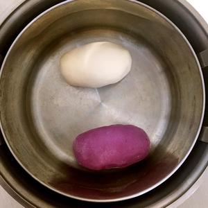 蒸蒸日上 发发发 紫薯开花包的做法 步骤4