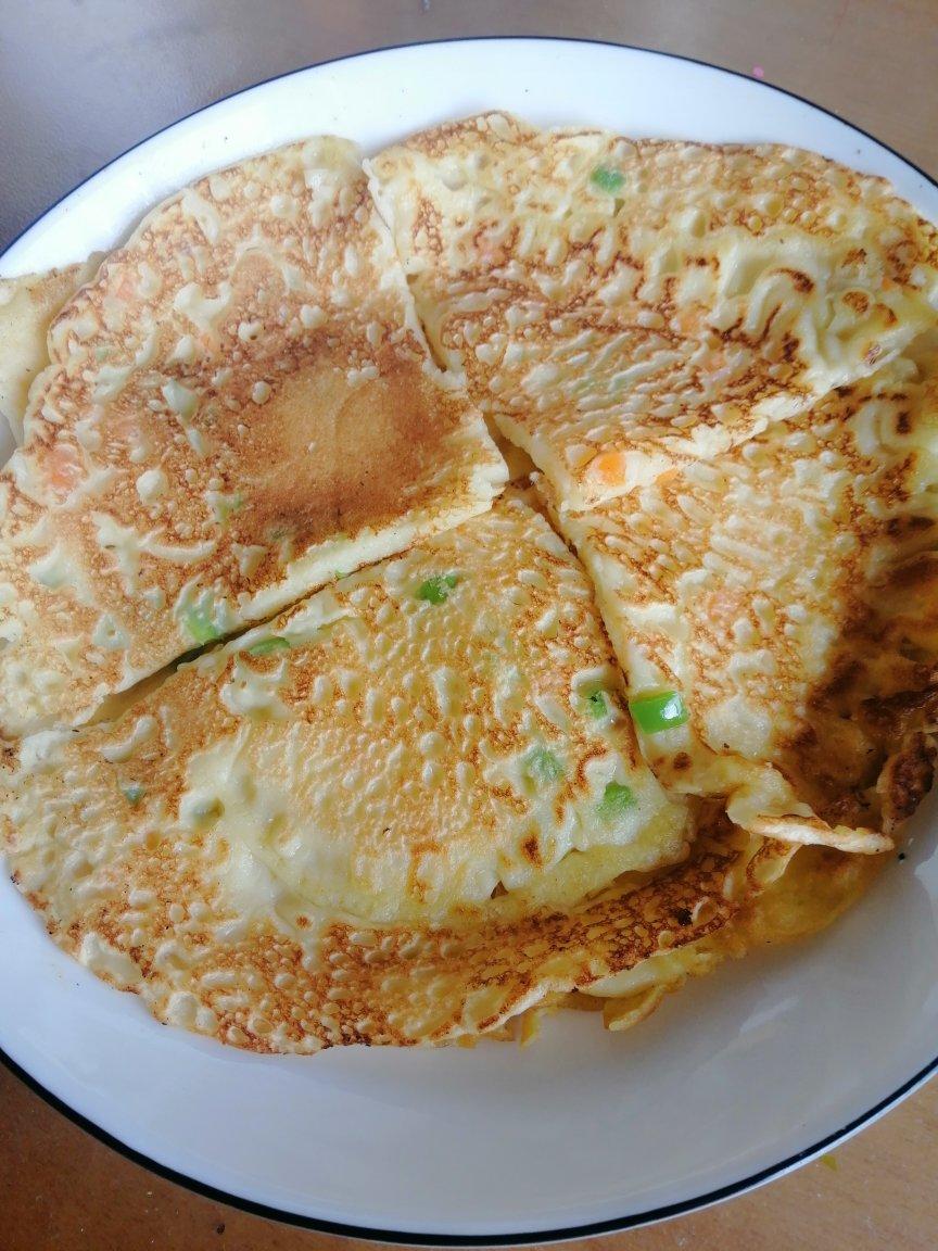 简单快手蔬菜鸡蛋煎饼
