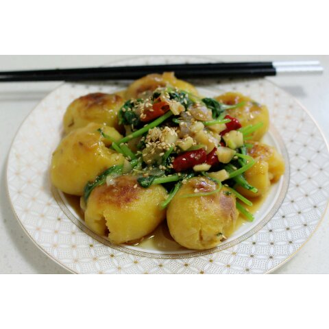 孜然香辣煎小土豆